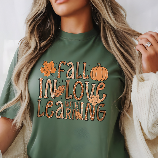 'Fall in love with teaching' Cotton Tee