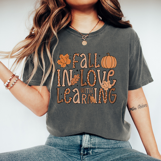 'Fall in love with teaching' Cotton Tee