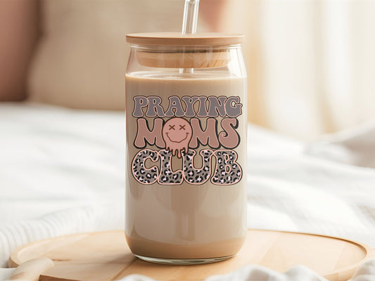 "Praying Mama Club" Sipper Glass