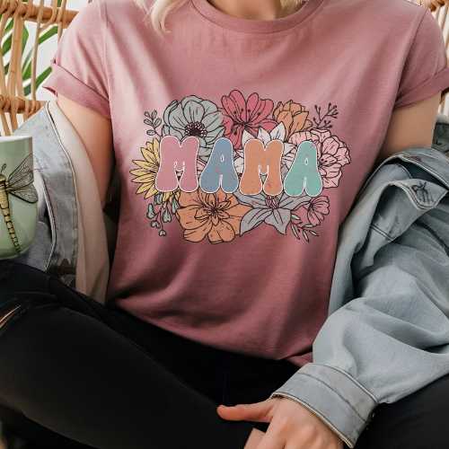 Floral MAMA Tee